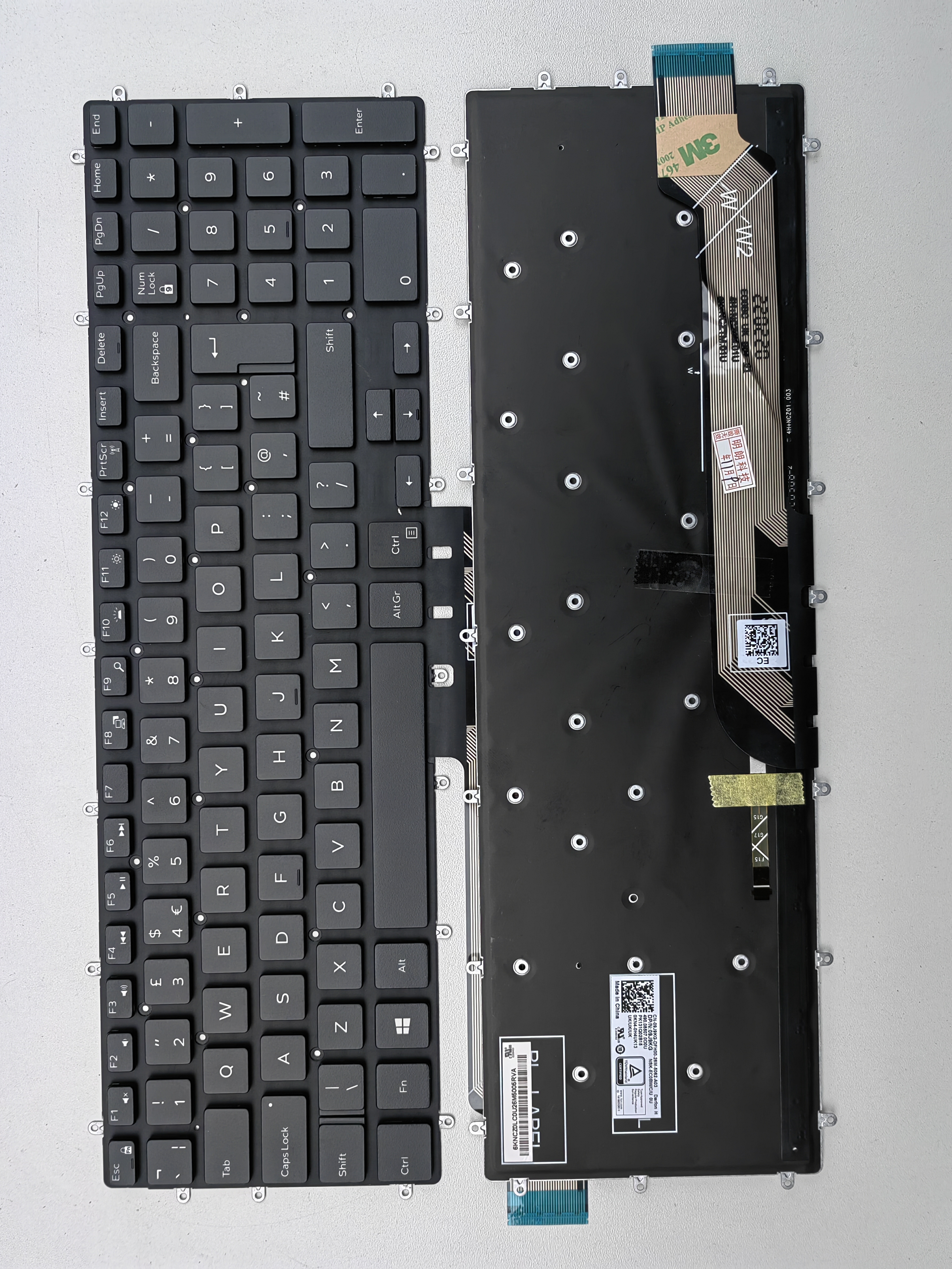 Picture of New Replacement Laptop Keyboard For DELL 7566 BLACK Backlit UK Layout